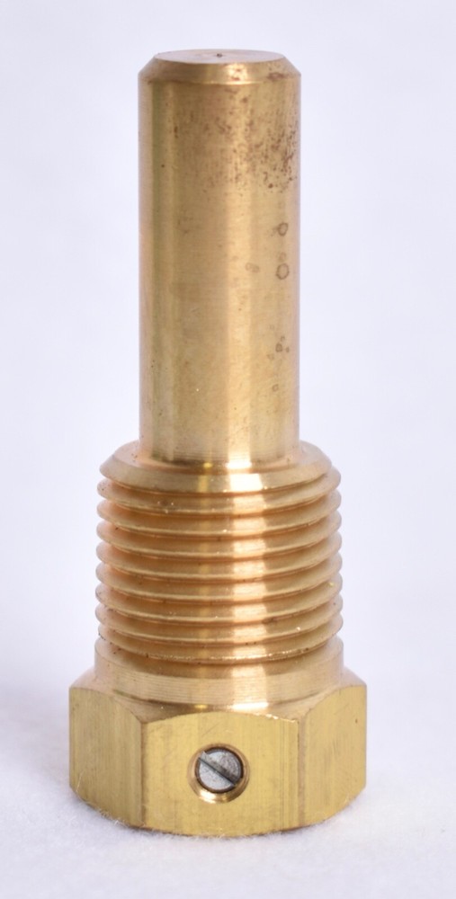 Treice 2" Brass Threaded Thermometer Well  566374