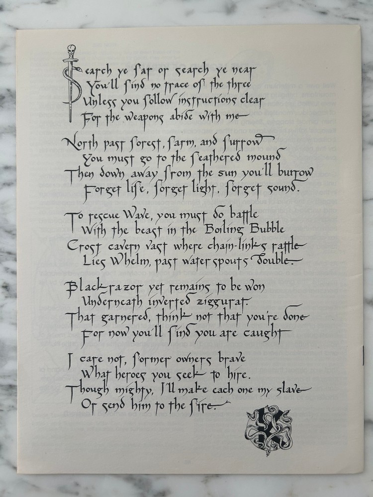 White Plume Mountain S2 S-2 AD&D D&D MODULE