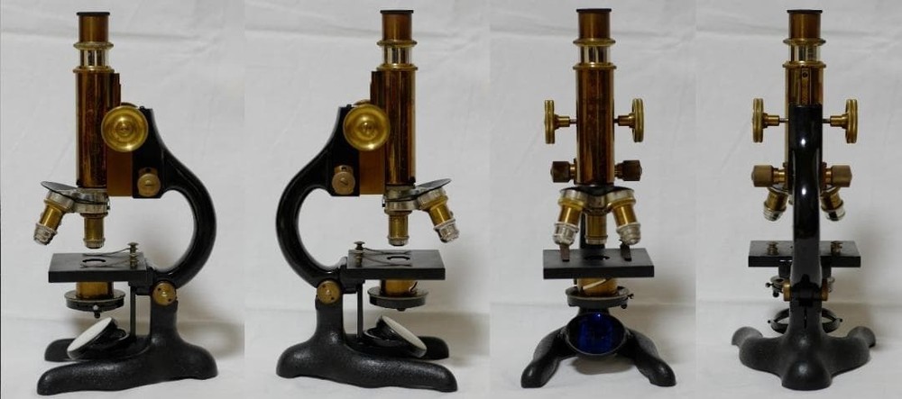 Antique Microscope Olympus “Mizuho” Microscope Height: approx. 28 cm
