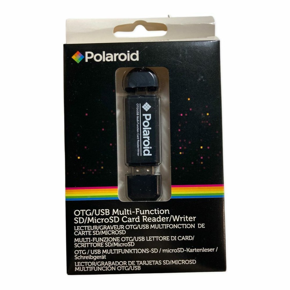 LOT OF 2 Polaroid OTG USB / Micro USB Multi-Function SD / MICRO SD Card Reader