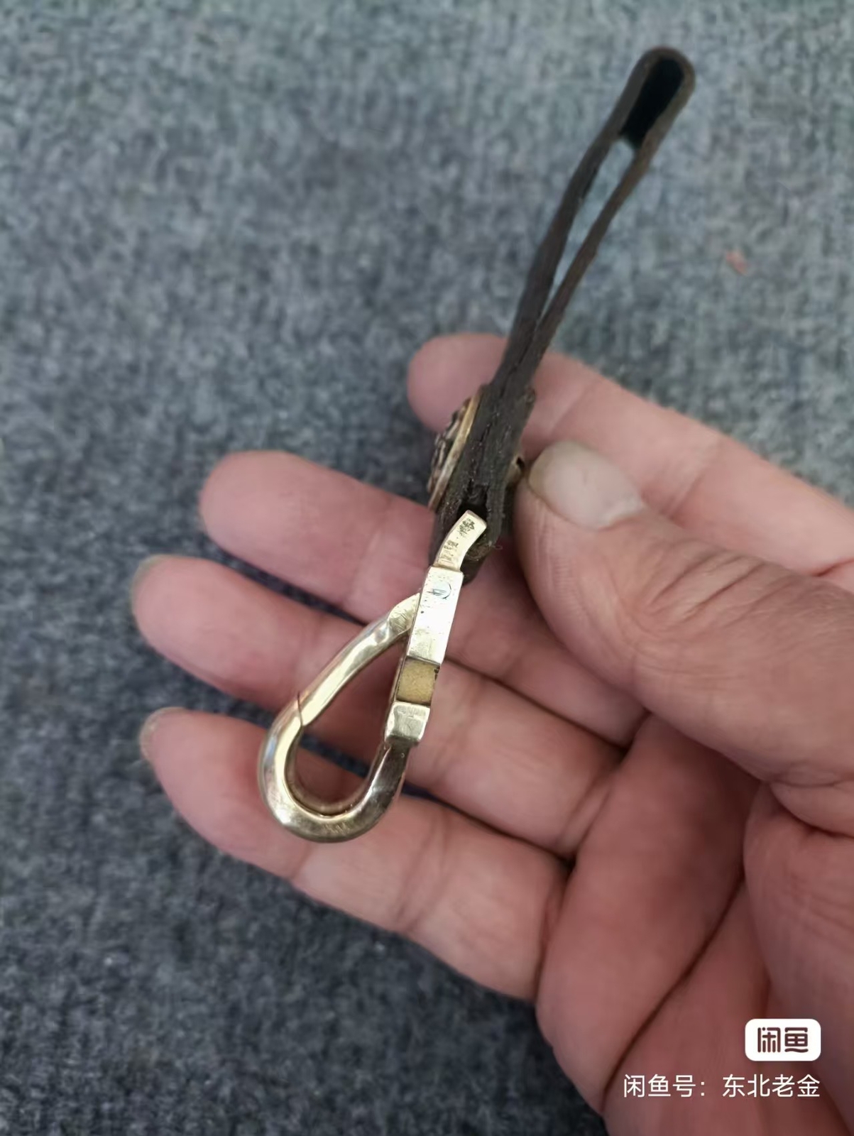 WW2 Japanese Sword, Gunto Ashi, Scabbard Hanger, leather hunger