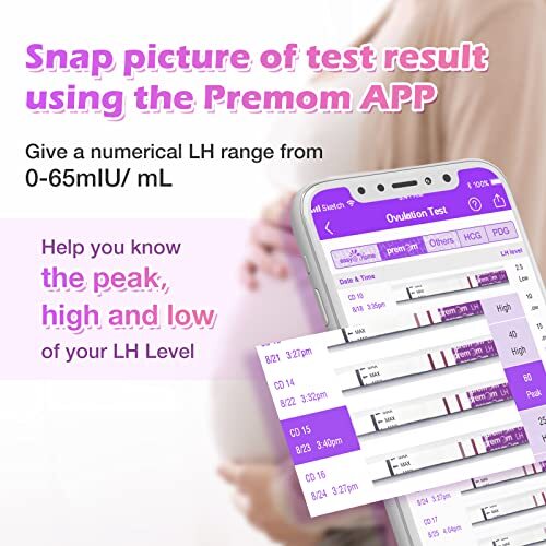 Premom Quantitative Ovulation Predictor Kit:40 Ovulation Tests + 10 Pregnancy Te