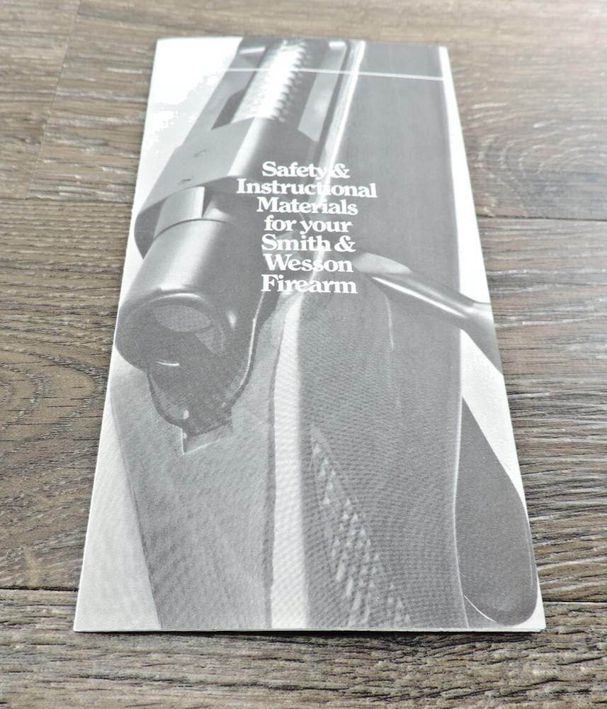 Safety & Instructional Materials for Your Smith & Wesson Firearm