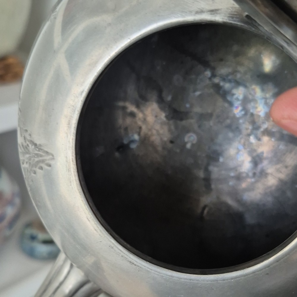 Antique Victorian Bailey & Brainard Silver Plate Teapot - Pattern 1831 - 2.5 Pt