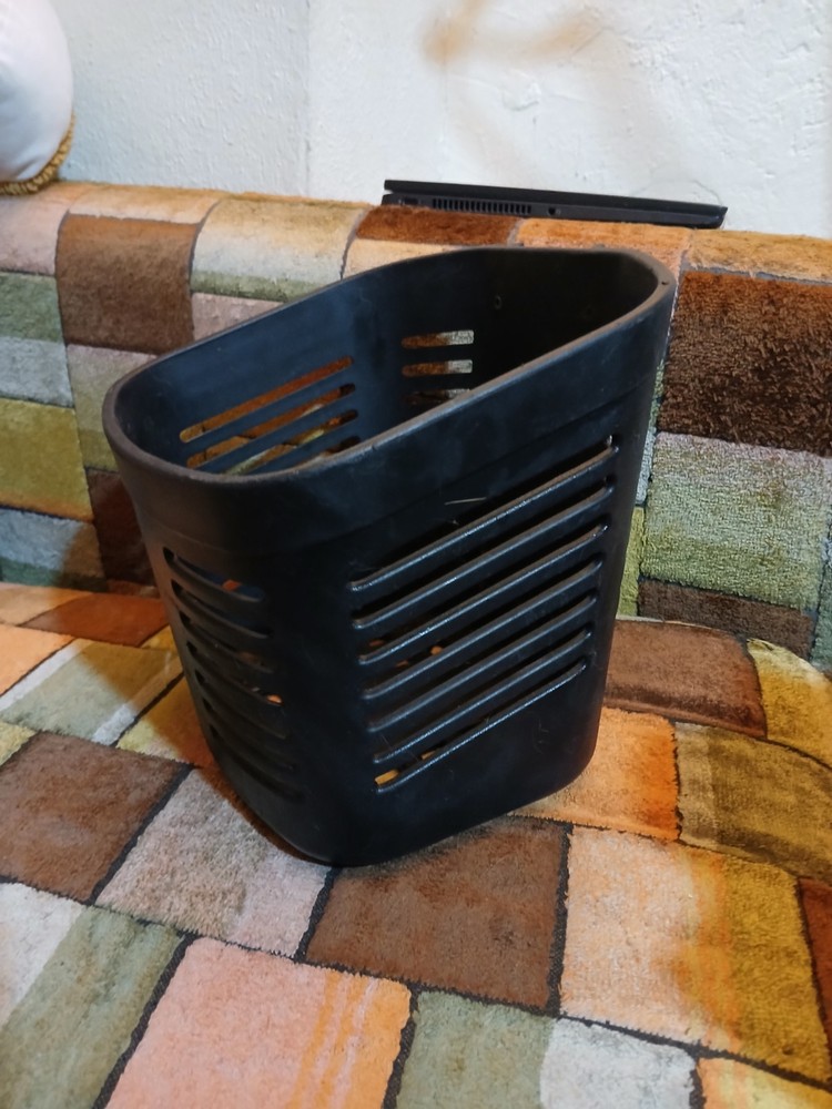 Front Scooter Black Storage Basket