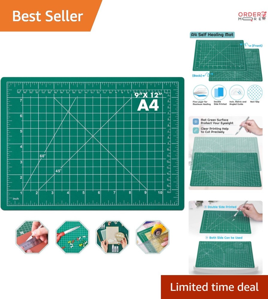 Versatile Rotary Cutting Mat 5-Layer Self Healing Design for All Crafting Needs