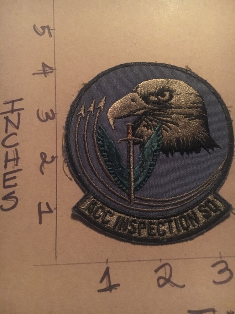 USAF ACC Inspection Squadron subdued patch 5/15/25