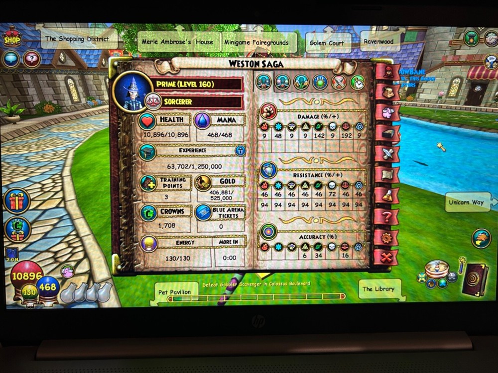 wizard101 account