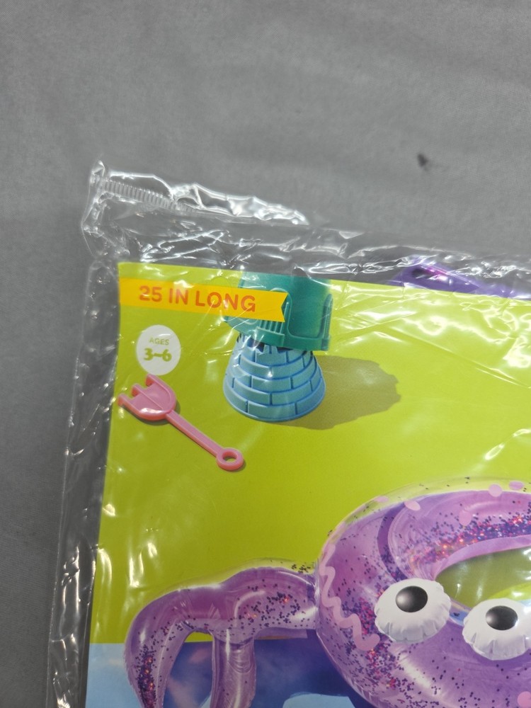 Sun Squad Split Ring Crab Float PVC Pool Toy Purple Ages 3+