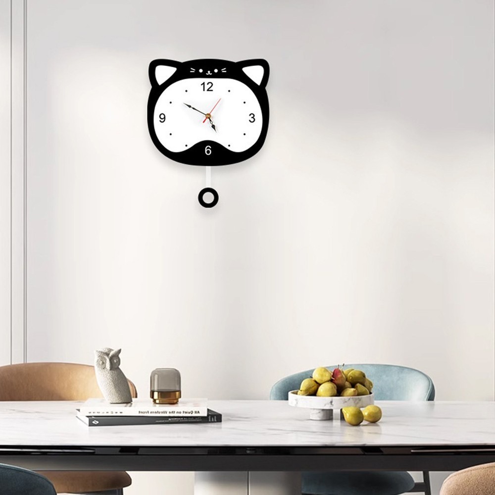 For Home For Kitchen Acrylic Decor Battery Powered Clock Easy Maintenance