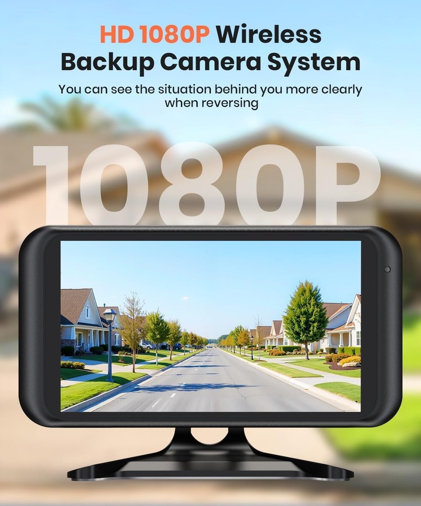 Stable Wireless Signal Back Up Camera, Night Vision