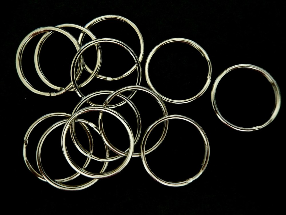 Split Rings 32 MM / Silver Tone /Mixed Lots