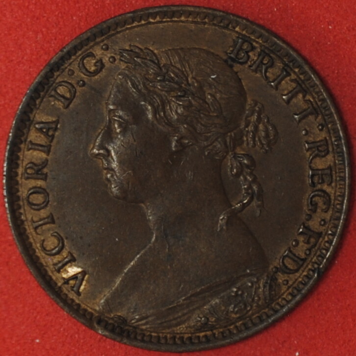 1886 Great Britain Farthing AU