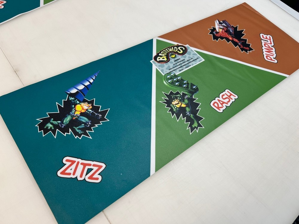 BattleToads Arcade CPO Control Panel Overlay, CPO -Battle Toads