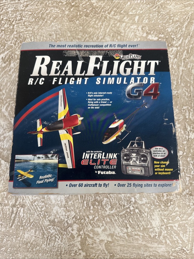 Futaba Great Planes RC Real Flight G4 Simulator InterLink Elite Complete 4-DISC