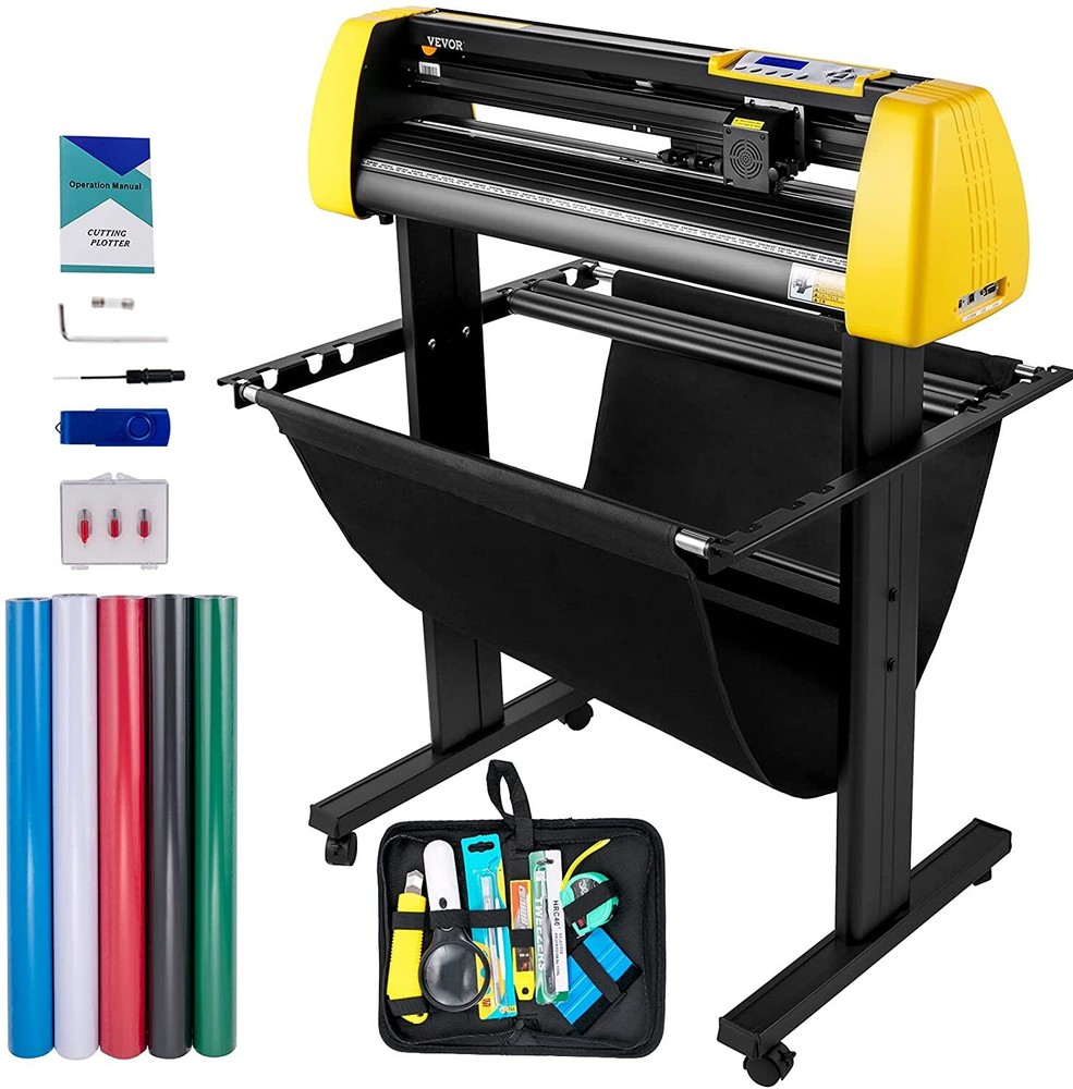 VEVOR Vinyl Cutter Machine 34in 870mm Plotter Automatic Camera Contour Cutting