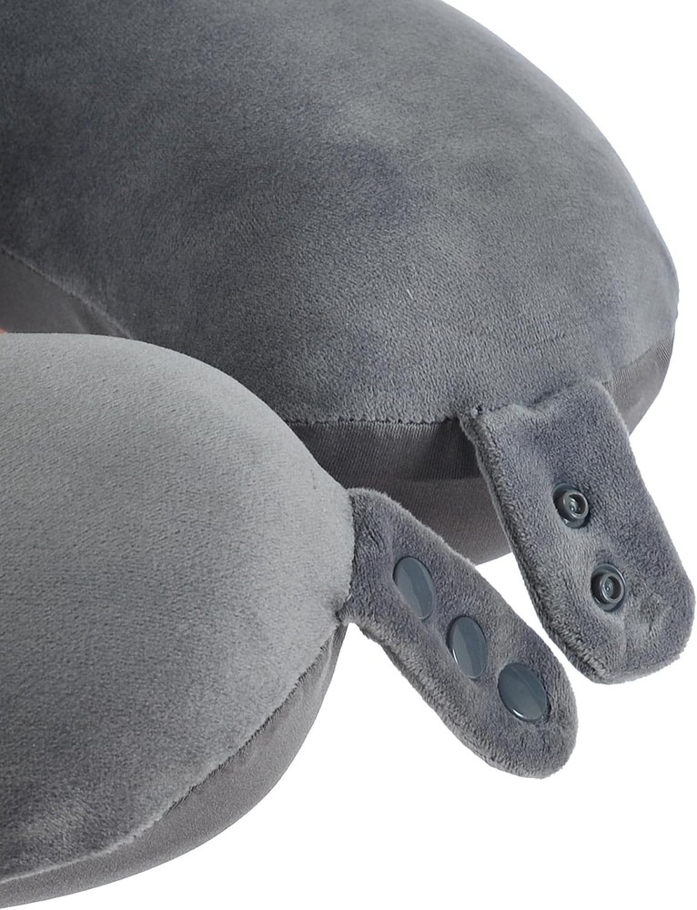 Adjustable Memory Foam Neck Pillow for Travel - Compact & Supportive Design