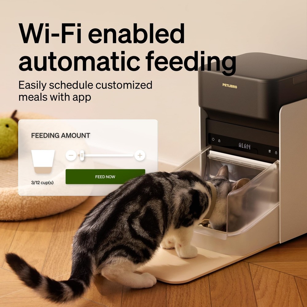 PETLIBRO RFID Automatic Cat Feeder, Collar Tag-Activated Personalized Meals, ...
