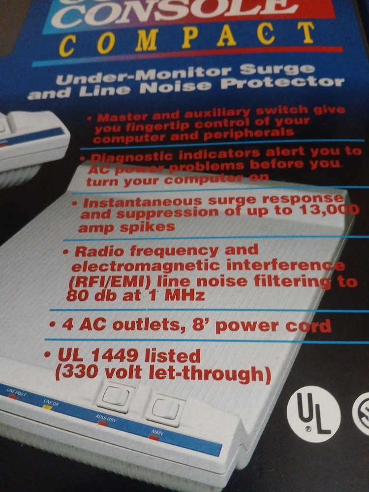 Tripp Lite Command Console CCC-4 Voltage Surge Suppressor, Vintage Open Box