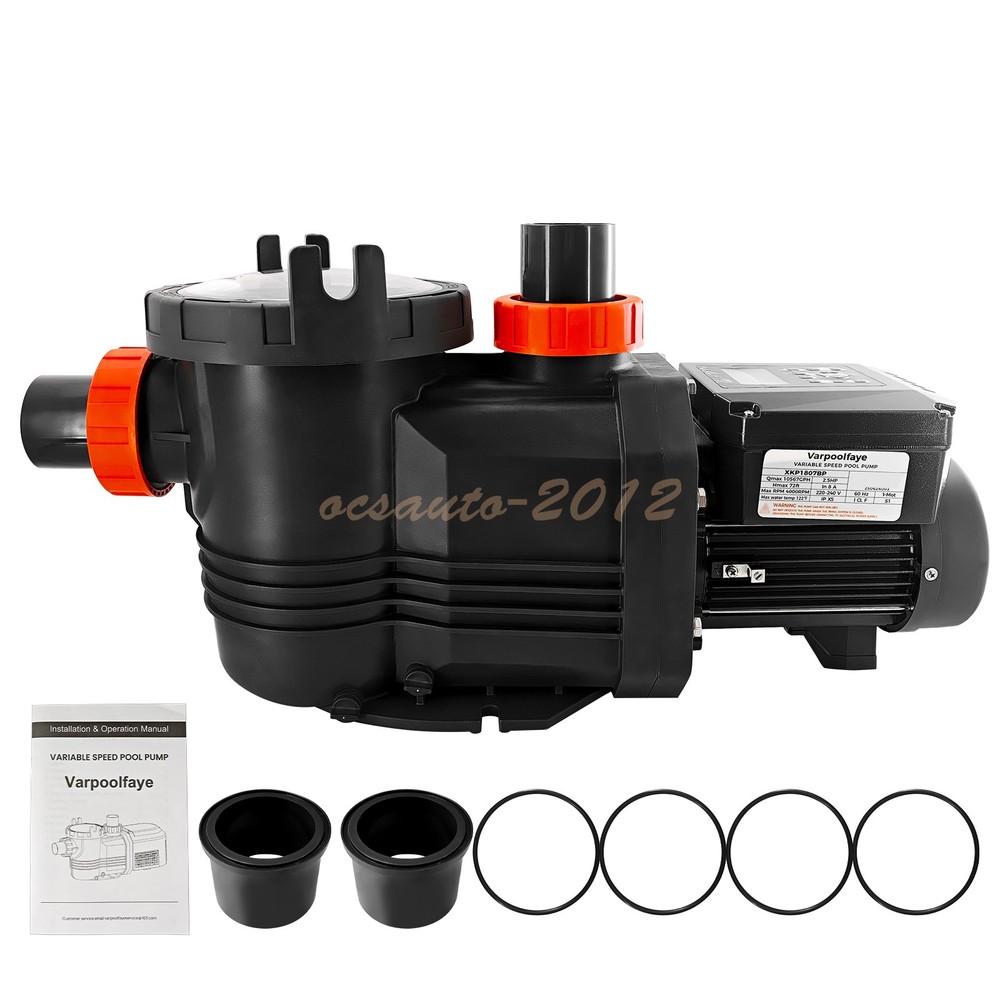 NEW 2.5HP 10567GPH High Flow Energy Efficient Pool Pump Variable Speed Pool Pump