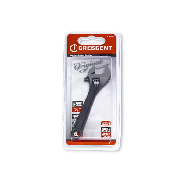 4 In. Black Oxide Adjustable Wrench