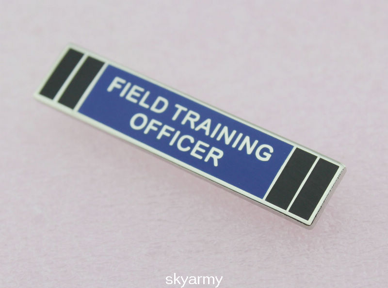 Field Training Officer FTO Police Citation Merit Award Commendation Bar Pin