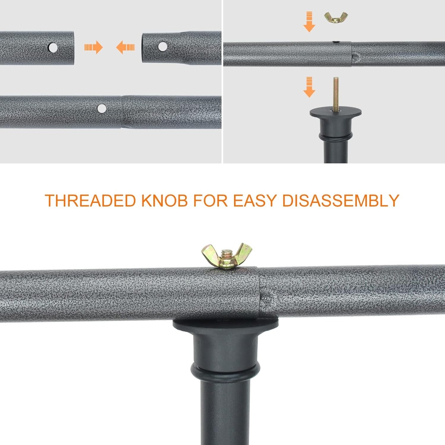 LINCO Photo T-Shape Backdrop Stand Black/White 2 Backdrops Support Kit - AM207