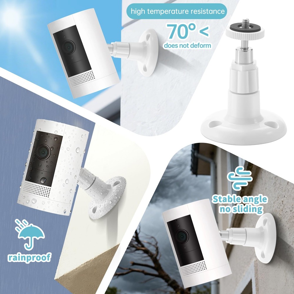 2 Pack Ring Camera Mount Bracket for Ring Stick Up Cam, Ring Outdoor Cam Plus...