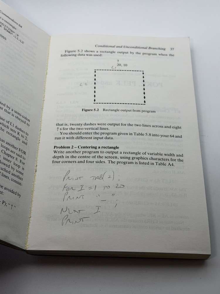 Vintage 1983 Teach Yourself Computer Programming Commodore Carter Huzan