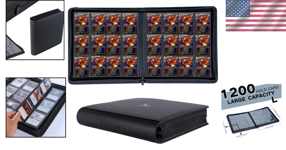 Sleek Design Card Binder - 1200+ Pocket Capacity