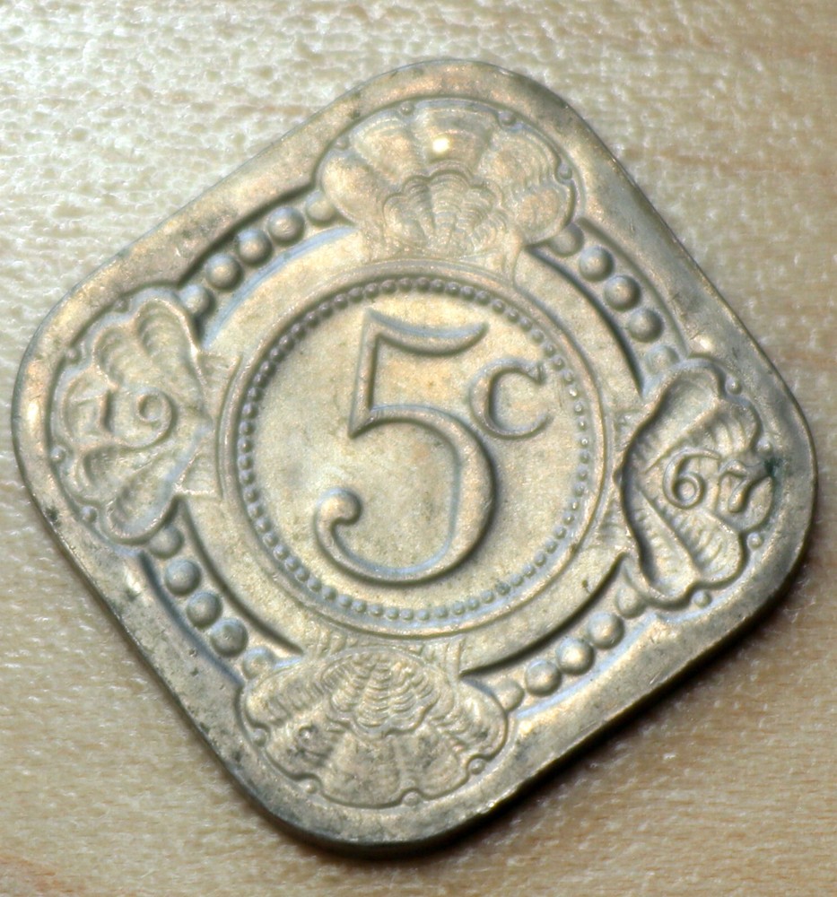 1967 Netherlands Antilles 5 Cents