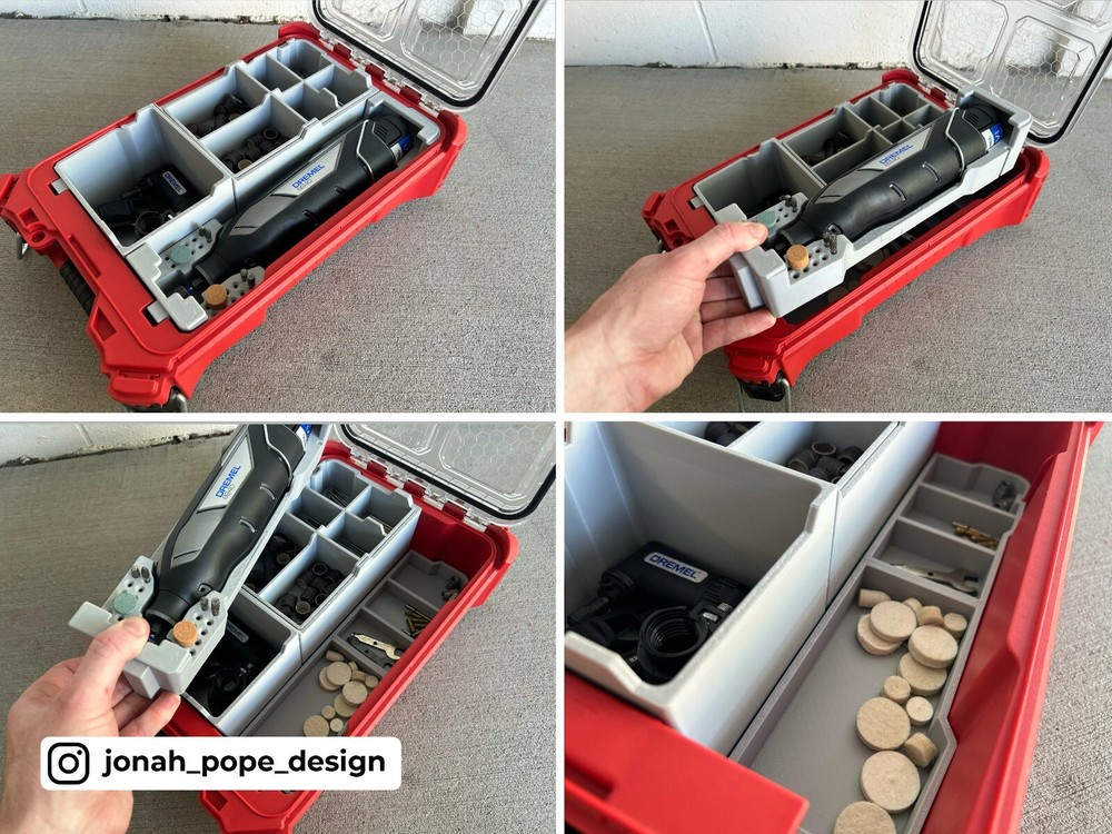 Milwaukee Packout Insert for DREMEL 8240 Rotary Tool (Insert Only)
