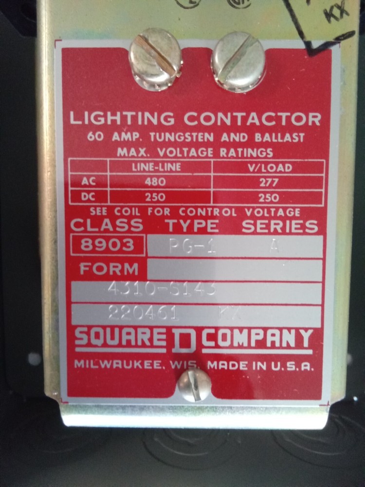 NEW SQUARE D Contactor 8903-PG1