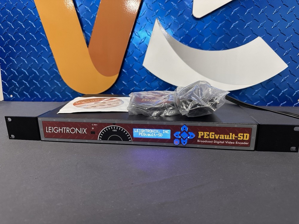 NICE Leightronix PEGVault-SD Broadcast Digital Video Encoder W/ Rack Ears