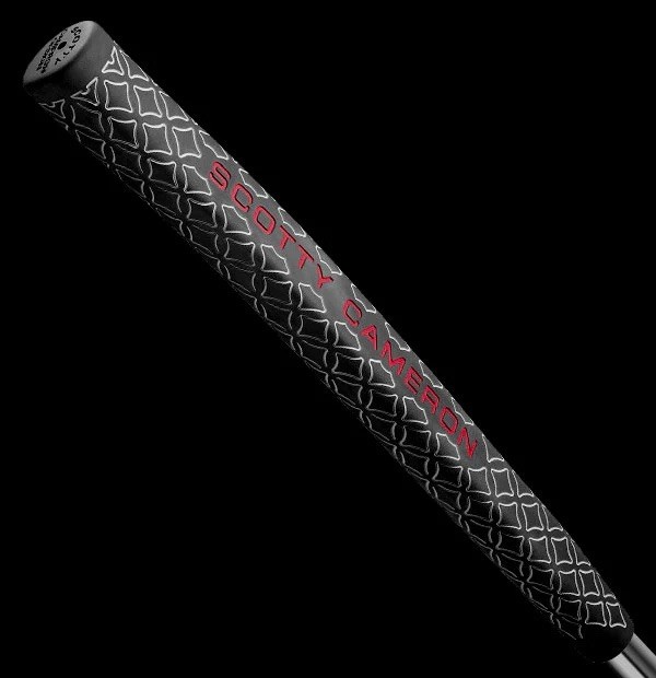 Scotty Cameron Pistolero Plus Golf Putter Grip Black White Rubber Red Lettering