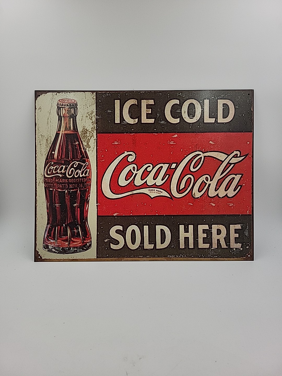 Coca Cola Vintage Style Tin Metal Bar Sign Poster Man Cave Collectible New