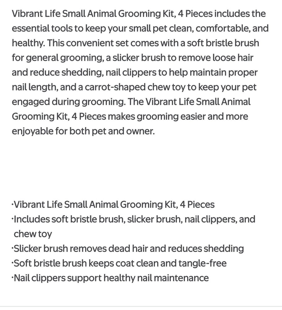 Small Animal Grooming Kit