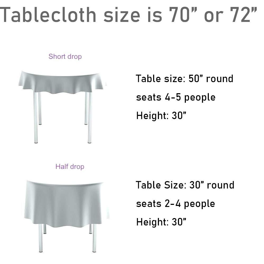 Sequin Tablecloth Round 70" Navy Blue