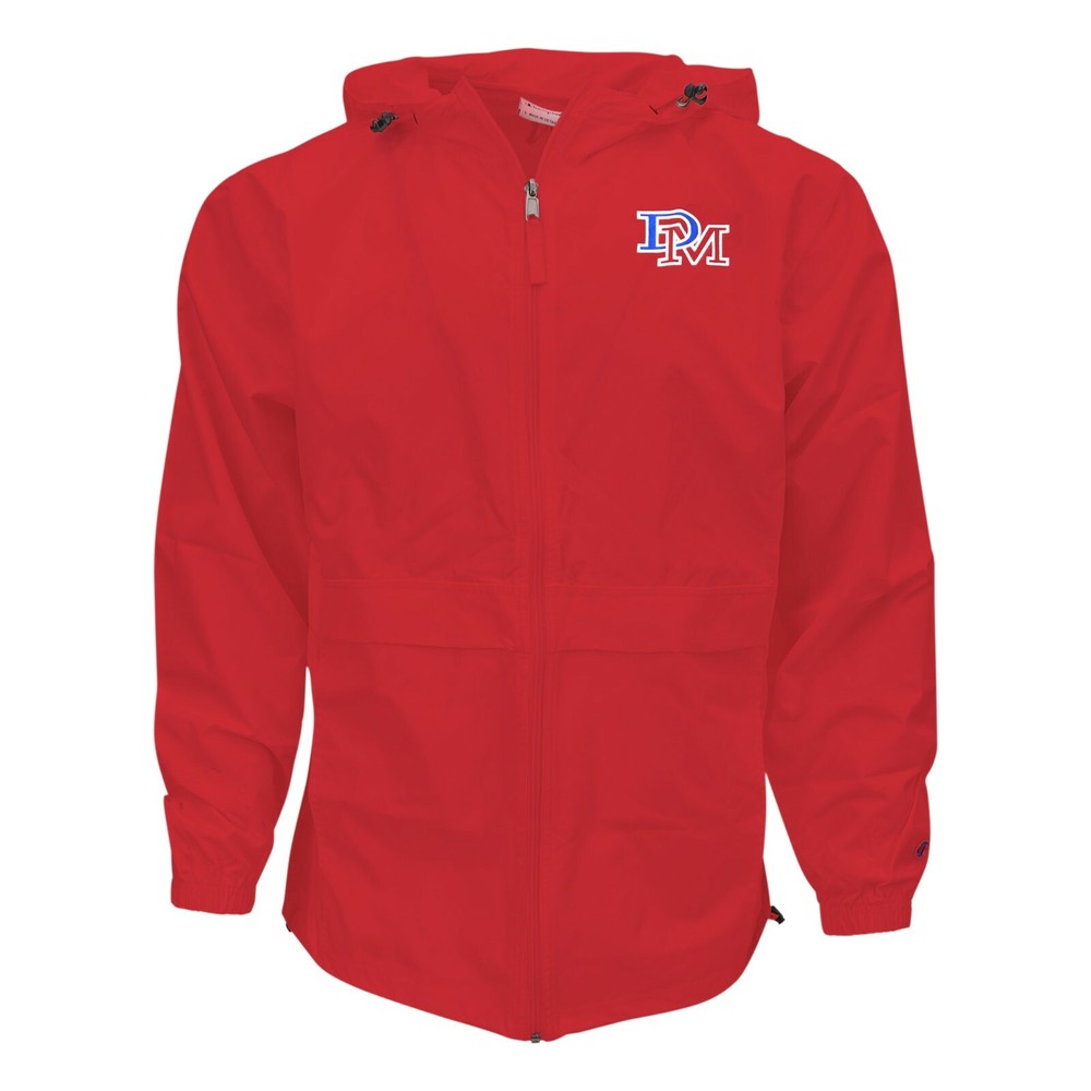 Champion DeMatha Stags Red Men's Packble Windbreaker Jacket