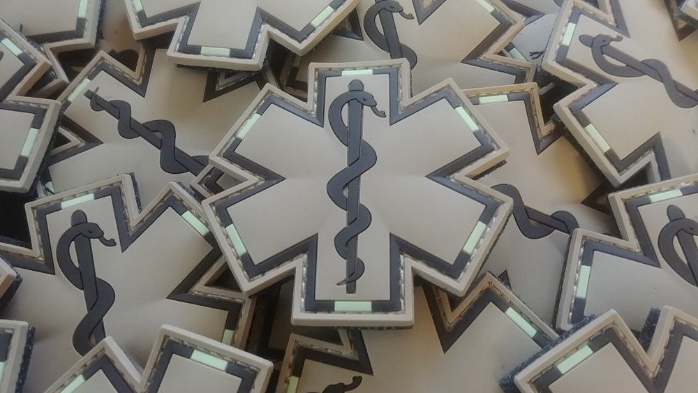 PARAMEDIC - EMT / EMS - DESERT/TAN COLOR 3D PVC PATCH