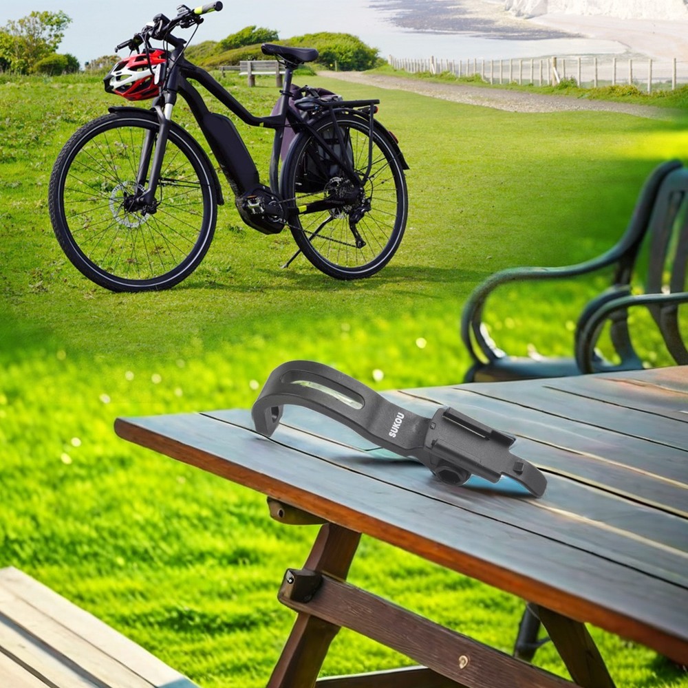 Secure Bike Computer Support with Front Fork Installed Bicycle Light Stand