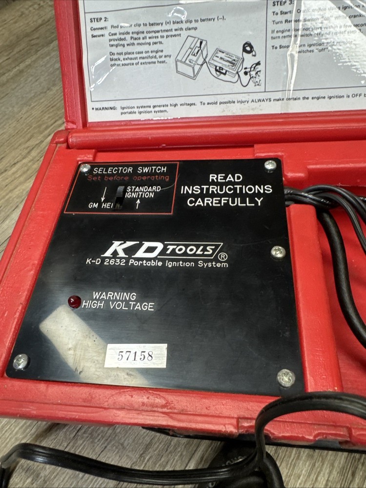 KD Tools 2632 Portable Ignition System Bypass for Breakdowns K-D Red Case Tested
