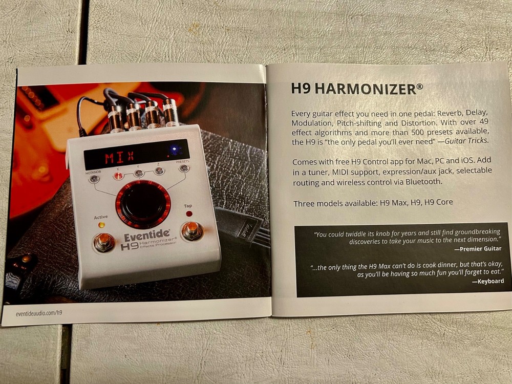 Eventide H9 Max Harmonizer Effects Processor Brand New in Open Box, White