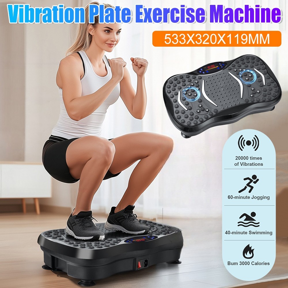 Vibration Plate Exercise Machine Bluetooth-Compatible Rhythm Full Body Shaker