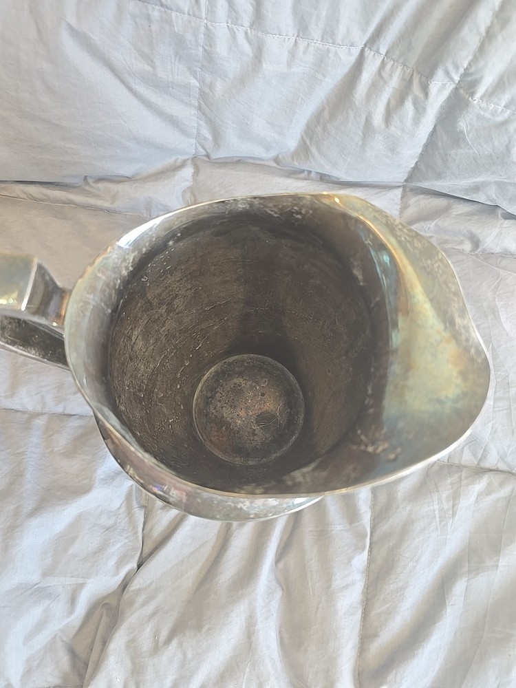 Homan Silver Plate Pitcher Nickle W.M. Mounts USA 0163