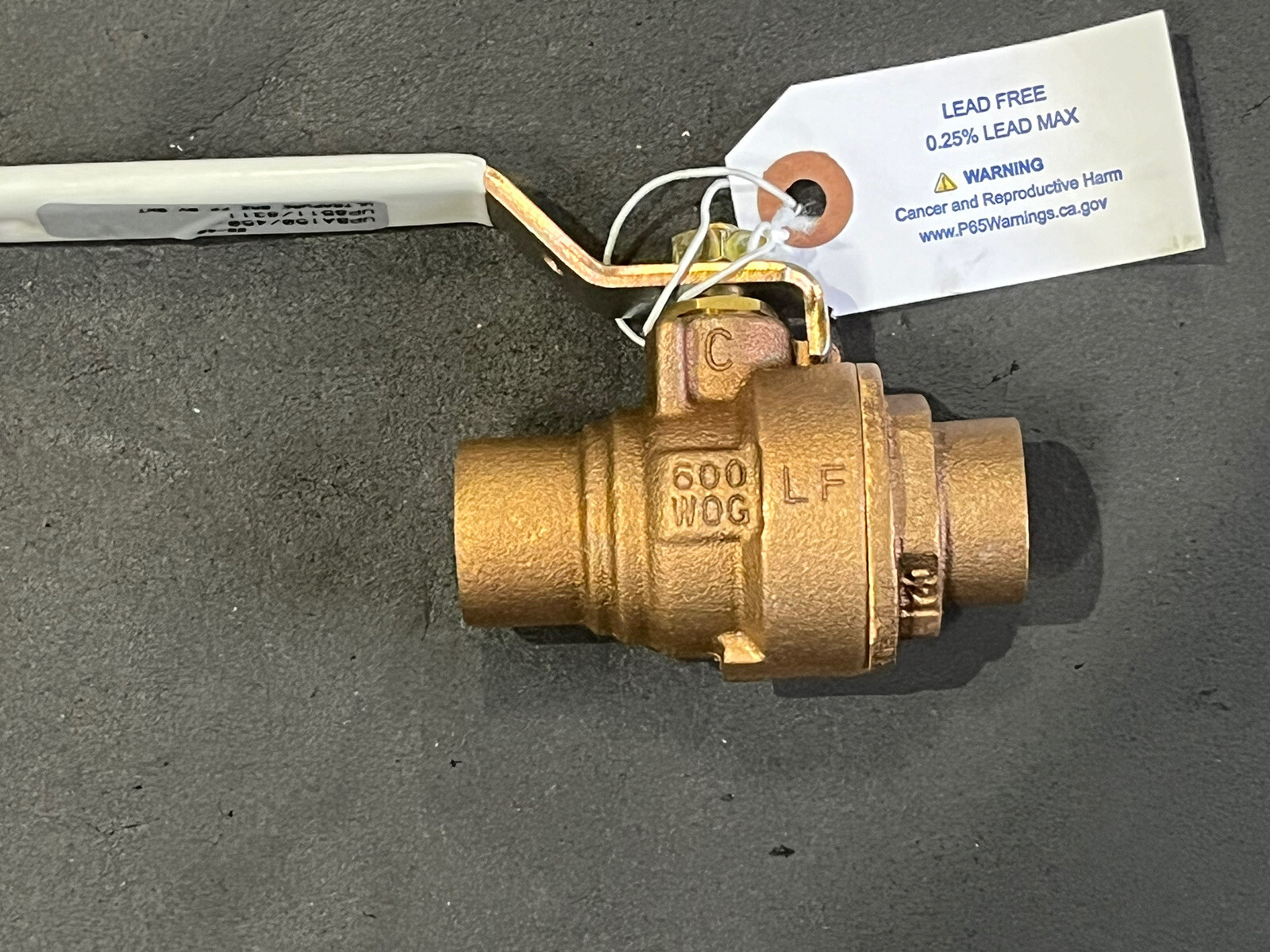 (6) 3/4" Solder Full-Port Lead-Free Bronze Ball Valve 600WOG 150WSP, MADE IN USA