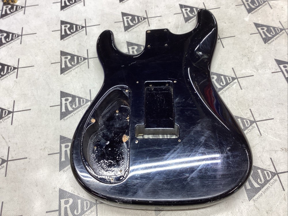 Warmoth Strat Electric Guitar Body Ash Flame