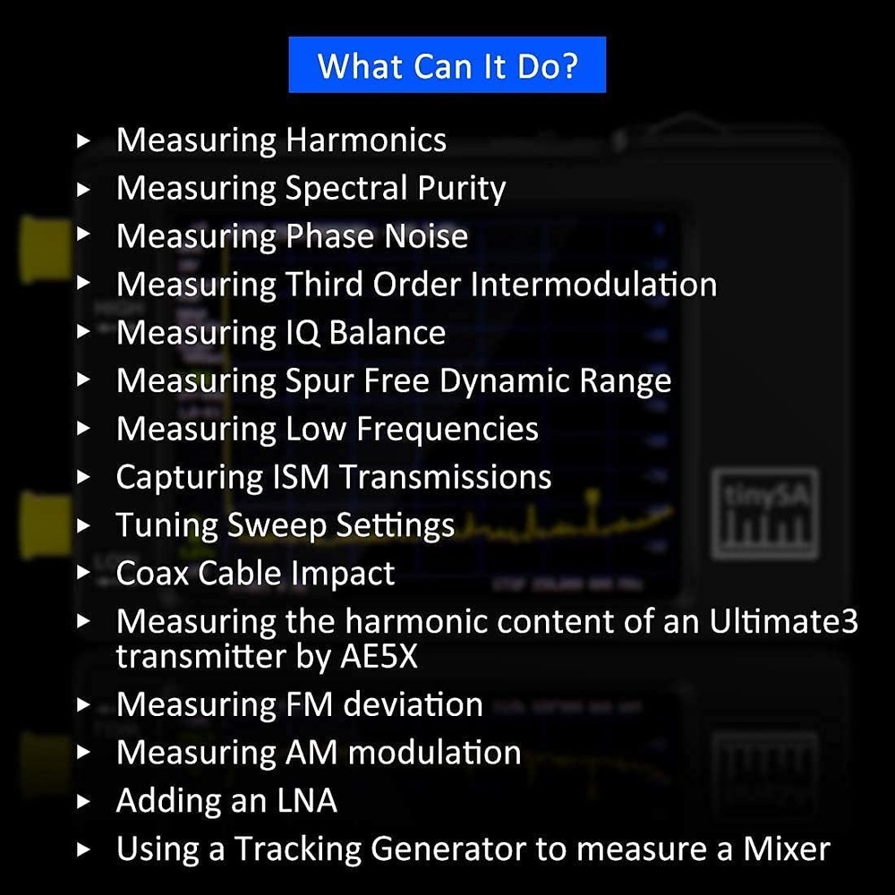 Portable Tinysa Spectrum Analyzer, AURSINC V0.3.1 Handheld Frequency Analyzer...