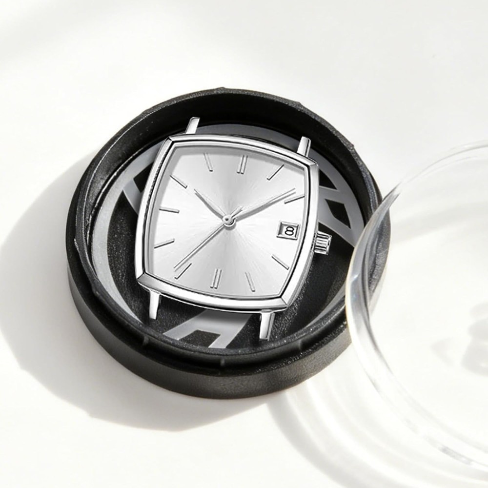 2Pcs Portable Watch Face Storage Boxes - Dust-Proof & Scratch-Proof Protection