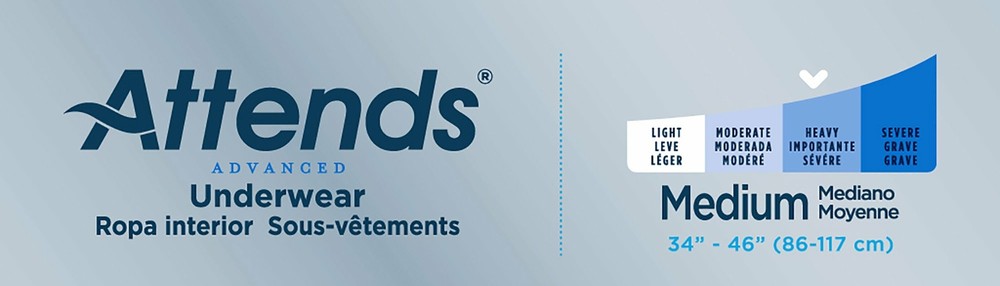 Attends Disposable Underwear Medium Heavy 20 Ct